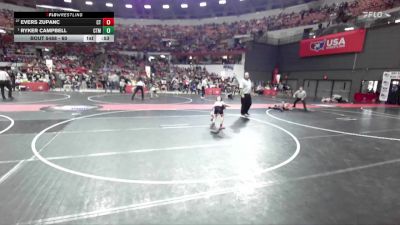 60 lbs Cons. Round 4 - Ryker Campbell, Crass Trained/Medford vs Evers Zupanc, Crass Trained