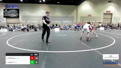 111 lbs Rr Rnd 5 - Jameson Williams, Gold Rush Wrestling vs Landon Learn, Michigan Premier WC - (B)