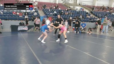 125 lbs Cons. Quarters - Alina Guillen, ZM Grappling vs Micaiah Cortez, Daniel Cormier Wrestling Academy