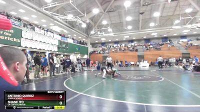 113 lbs 3rd Place Match - Shane Ito, La Costa Canyon vs Antonio Quiroz, Slam Academy