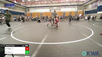 58 lbs Quarterfinal - Eli Potts, Plainview Youth Wrestling Club vs Braxton Lorg, Shelton Wrestling Academy