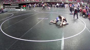 85 lbs Champ. Round 1 - Braxtyn Werger, Hawks Wrestling Club (Lincoln) vs Tristyn Gulbrandson, 2TG