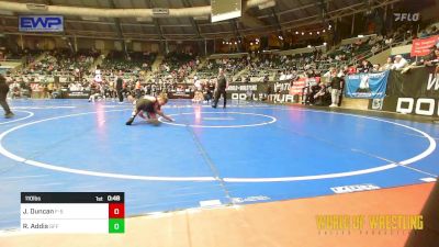 110 lbs Consi Of 8 #2 - John Duncan, F-5 Grappling vs Ryan Addis, Graham Future Falcons