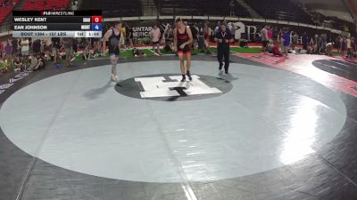 157 lbs Cons. Semis - Wesley Kent, Idaho vs Ean Johnson, Montana