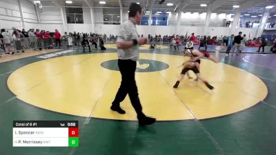 106 lbs Consi Of 8 #1 - Ian Spencer, Keene NH vs Peter Morrissey, Smitty's Wrestling Barn