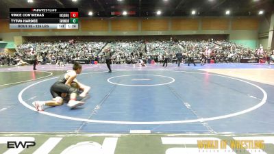 126 lbs Quarterfinal - Vince Contreras, BULLDOG WRESTLING CLUB vs Tytus Hardee, Sweet Home