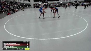 144 lbs Cons. Round 4 - Jacob Vanderiet, Thoroughbred Wrestling Academy (TWA) vs Hudson Babb, Backyard Brawlers Midwest