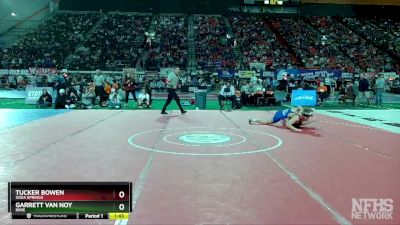 2A 126 lbs Champ. Round 1 - Tucker Bowen, Soda Springs vs Garrett Van Noy, Ririe