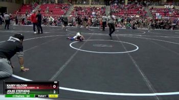 60 lbs Round 1 (6 Team) - Kasey Kilcoin, Nebraska Wrestling Academy vs Jolee Stephens, Midwest Misfitz Pink