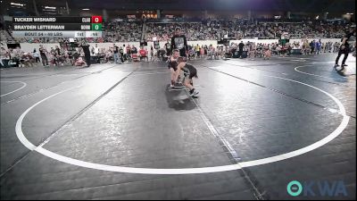 49 lbs Consi Of 16 #2 - Tucker Wishard, Claremore Wrestling Club vs Brayden Letterman, Norman Grappling Club