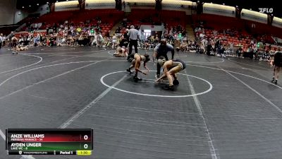 84 lbs Round 1 (8 Team) - Anze Williams, Meridian Maniacs vs Ayden Unger, Lake WC