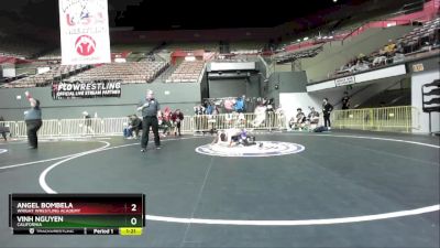 100 lbs Quarterfinal - Vinh Nguyen, California vs Angel Bombela, Wright Wrestling Academy