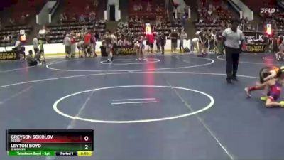 53 lbs Semifinal - Leyton Boyd, O R Baker vs Greyson Sokolov, Siebert