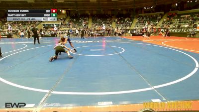 73 lbs 5th Place - Hudson Burns, Sebolt Wrestling Academy vs Matthew Bly, Mat Assassins