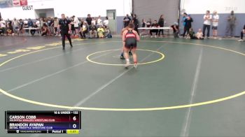 132 lbs Semifinal - Brandon Ayapan, Bethel Freestyle Wrestling Club vs Carson Cobb, Soldotna Whalers Wrestling Club