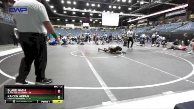 120 lbs Round 4 (6 Team) - Kaicen Akpan, Kansas Warriors 1 vs Blake Nash, Black Fox Academy