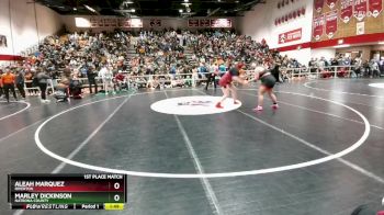 235 lbs 1st Place Match - Marley Dickinson, Natrona County vs Aleah Marquez, Riverton