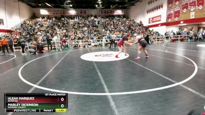 235 lbs 1st Place Match - Marley Dickinson, Natrona County vs Aleah Marquez, Riverton