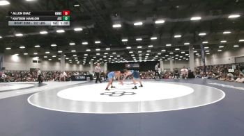 157 lbs Semis - Allen Diaz, Kearney MatCats Wrestling Club vs Kayden Hanlon, Aniciete Training Club