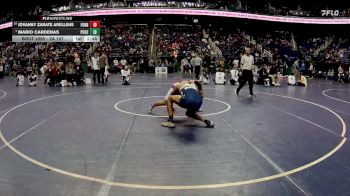 2A 157 lbs Champ. Round 1 - Mario Cardenas, Pasquotank County High School vs Jovanny Zarate Arellens, Forbush