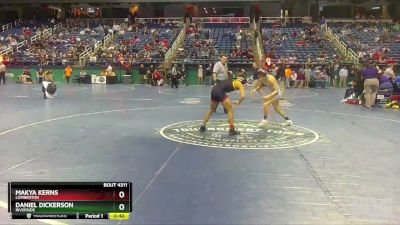 4A 113 lbs Cons. Round 3 - Daniel Dickerson, Riverside vs Makya Kerns, Lumberton