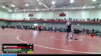 182 lbs Cons. Round 5 - Braydyn Miller, MXW vs Matthew Crossland, Rochester Wrestling Club