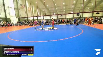 132 lbs Champ. Round 2 - Diego Arias, CA vs Saber Blackmore, ID