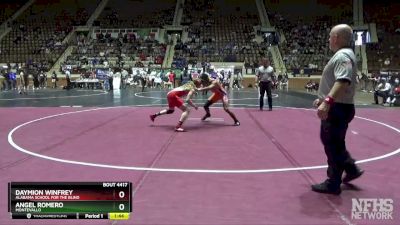 1A-4A 138 1st Place Match - Daymion Winfrey, Alabama School For The Blind vs Angel Romero, Montevallo