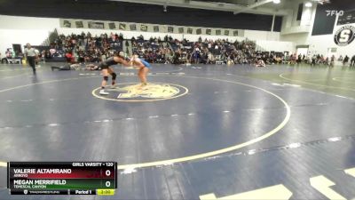 120 lbs Quarterfinal - Megan Merrifield, Temescal Canyon vs Valerie Altamirano, Arroyo