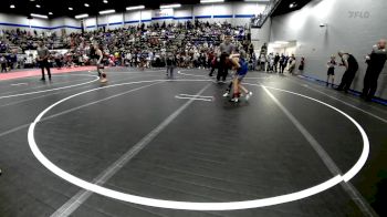 58 lbs Rr Rnd 2 - Jonathan Valentine, Bridge Creek Youth Wrestling vs Lucy Chill, Perry Wrestling Academy