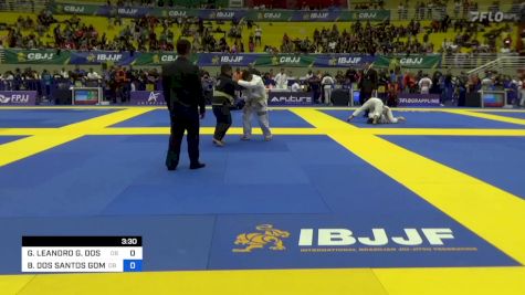 GUILHERME LEANDRO G. DOS S. MACH vs BERNARDO DOS SANTOS GOMES 2023 Brasileiro Jiu-Jitsu IBJJF