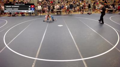 78 lbs 3rd Place Match - Brady Stewart, WI vs Gabriel Jasso, MN