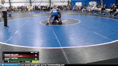 Silver 184 lbs Semifinal - Wyatt Weter, Luther vs Isaiah Kellow, Hawkeye Community College