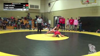 95 lbs Cons. Round 2 - Cael Torres, Elk Grove Wrestling Academy vs Zane Luttrell, Carnegie Middle School