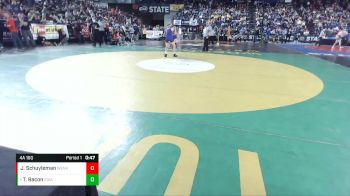 4A 160 lbs Cons. Round 1 - Trent Bacon, Issaquah vs Joseph Schuyleman, Wenatchee