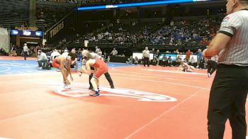 132 Class 3 lbs Quarterfinal - Zayden Teson, Warrenton vs Tyler Christensen, Webb City
