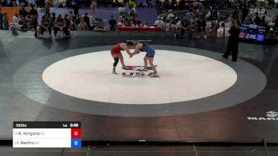 190 lbs Rnd Of 16 - Kathryn Hingano, CA vs Isabella Renfro, MO