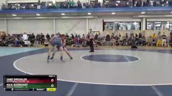 157 lbs Champ. Round 1 - Nick Barnhart, Messiah University vs Jake Dressler, Gettysburg College