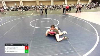 113 lbs Round Of 64 - Jovanni Evangelista, Legacy WC vs Evan Kusumoto, Honolulu WC