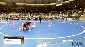 61 lbs Round Of 16 - Luke Minihan, Collinsville Cardinal Youth Wrestling vs Amelia Morris, Piedmont