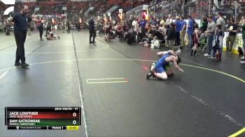 77 lbs Champ. Round 1 - Jack Lowther, Sault Blue Devils vs Sam Satkowiak, Howell Hurricanes