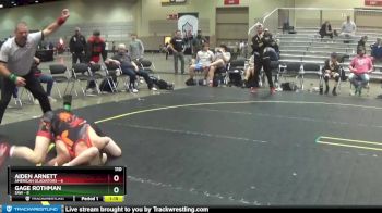 110 lbs Round 2 (4 Team) - Gage Rothman, SAW vs Aiden Arnett, American Gladiators