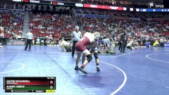 1A-150 lbs Quarterfinal - Kaden Abbas, AGWSR vs Jacob McGargill, Shenandoah