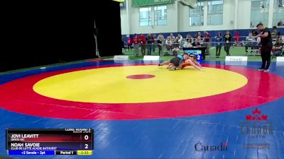 71kg Cons. Round 3 - Jovi Leavitt, Dinos WC vs Noah Savoie, Club De Lutte Acadie Bathurst