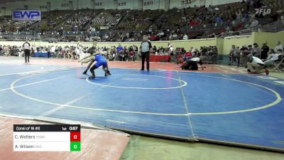 130 lbs Consi Of 16 #2 - Collin Walters, Team Guthrie Wrestling vs Austin Wilson, Enid Junior High