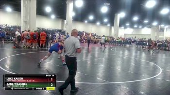 157 lbs Round 4 (8 Team) - Zane Willobee, Team Michigan Blue vs Luke Kaiser, S.E.O. Wrestling Club- Blue