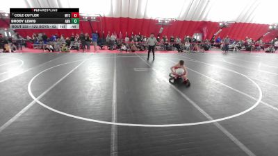 12U Boys - 82 lbs Cons. Round 4 - Brody Lewis, Askren Wrestling Academy vs Cole Cuyler, Maverick Training Center