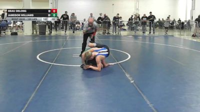 128 lbs Consi Of 8 #1 - Beau Delong, WI vs Jameson Williams, NV