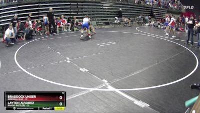 90 lbs Semis & 1st Wrestleback (8 Team) - Braddock Unger, Nebraska Blue vs Layton Alvarez, Kansas Rattlers