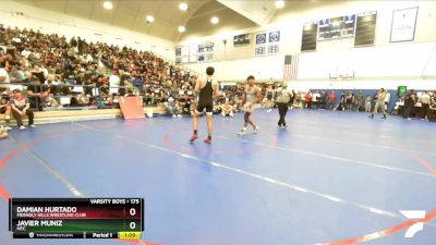 175 lbs Champ. Round 1 - Javier Muniz, MTC vs Damian Hurtado, Friendly Hills Wrestling Club